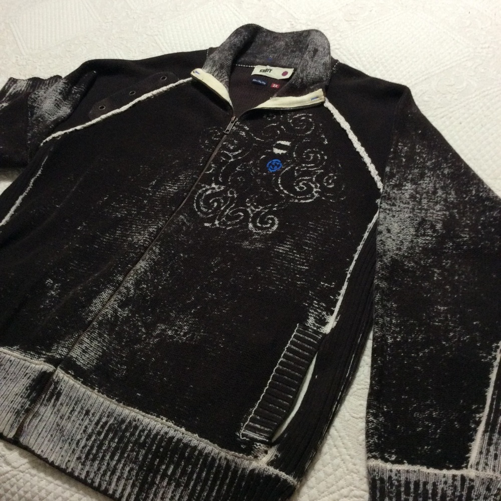SABIT Cool Brown 100% Cotton Sweater 2X Hong Kong. Unique, Haven’t found another